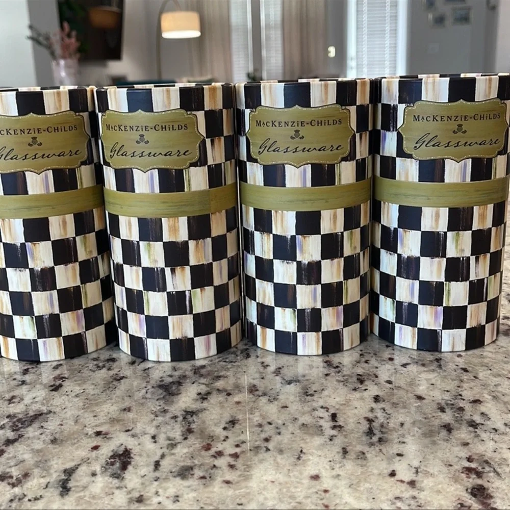 Mackenzie Childs Mylittle Chickadee Cooler tall glasses penguin 🐧 - Picture 5 of 6